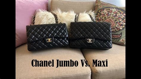 difference between Chanel maxi and jumbo